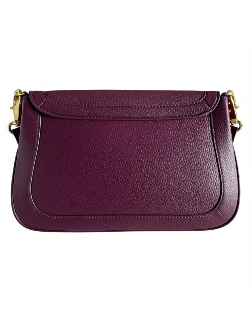 Tory Burch Crossbody Bag Leather Violet - PLUM Gold Trim